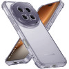 Techsuit - Shockproof Clear Silicone - Honor Magic8 Pro - Smoke Black