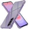 Techsuit - Shockproof Clear Silicone - Samsung Galaxy A37 5G / A36 5G - Smoke Black