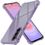 Techsuit - Shockproof Clear Silicone - Samsung Galaxy A37 5G / A36 5G - Smoke Black
