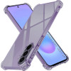 Techsuit - Shockproof Clear Silicone - Samsung Galaxy A57 5G - Smoke Black
