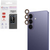 Volte-Tel Camera Glass Cover Samsung S26 5G 6.3'' 9H 0.33MM Easy Application With Strass GOLD