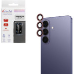Volte-Tel Camera Glass Cover Samsung S26 5G 6.3'' 9H 0.33MM Easy Application With Strass RED