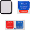 Volte-Tel Tempered Plexi Glass Apple Watch Se 2022/Se 2025 44mm 1.78'' 3D Edge 0.30mm Full Glue Full Cover BLACK