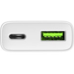 Natec Ribera Gan Slim Mains Charger 1x USB-A + 1x USB-C 20W White - (NUC-2376)