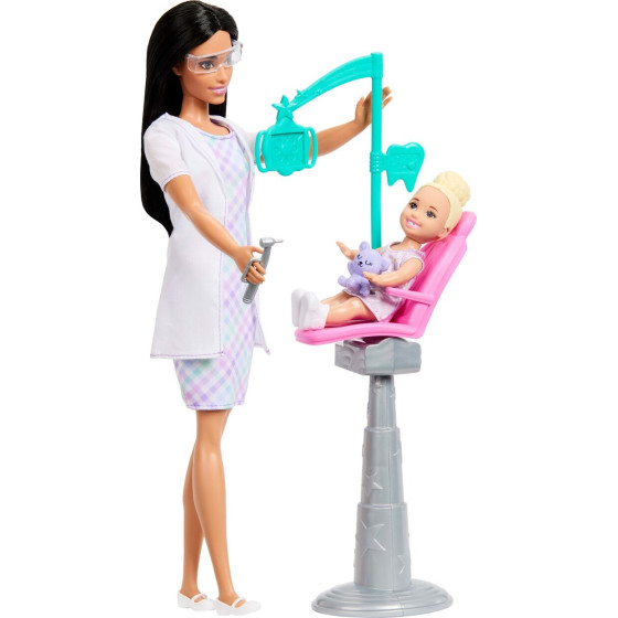 Mattel Barbie: You Can Be Anything - Dentist With Kid Doll (JMK15)
