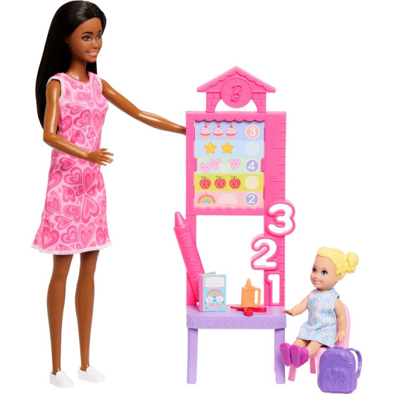 Mattel Barbie: You Can Be Anything - Teacher With Kid Doll (JMK17)