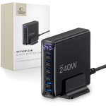 Tech-Protect DC240W-Gan 6-Port Desktop Charger Pd 240W / QC3.0 BLACK