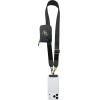 Guess 4G Metal Logo Universal Crossbody Phone Strap Small Purse - Lanyard/Shoulder Strap With Phone Wallet (Black) - (GUUCNKP4DGMK)