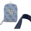 Guess 4G Metal Logo Universal Crossbody Phone Strap Small Purse - Lanyard/Shoulder Strap With Phone Wallet (Blue) - (GUUCNKP4DGMB)