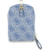 Guess 4G Metal Logo Universal Crossbody Phone Strap Small Purse - Lanyard/Shoulder Strap With Phone Wallet (Blue) - (GUUCNKP4DGMB)