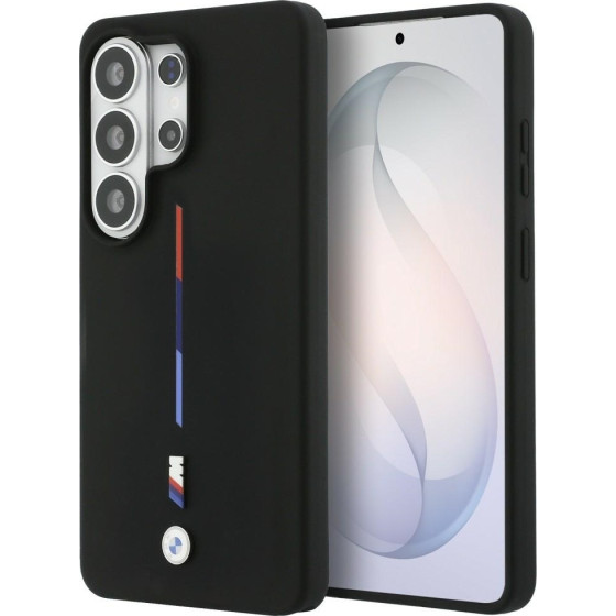 BMW M Silicone Tricolor Line Magsafe Case For Samsung Galaxy S26 Ultra - Black - (BMW001174-0)