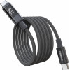 Choetech XCC-1068 Pd 60W USB-C - USB-C Cable With Display 1.2 m - Black - (01.02.04.XX-XCC-1068-GY)