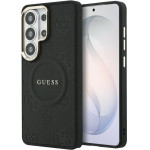 Guess Saffiano Peony Embossed Ring Magsafe Case For Samsung Galaxy S26 Ultra - Black - (GUE005379-0)