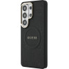 Guess Saffiano Peony Embossed Ring Magsafe Case For Samsung Galaxy S26 Ultra - Black - (GUE005379-0)