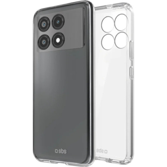 SBS 0.3 Skinny Tpu Xiaomi Poco X6 Pro Transparent Backcover - (SKINPOX6P5GT)