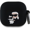 Karl Lagerfeld Case Airpods 4, 3D Logo Nft K/C Silicone - KLA4RUNKC