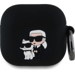 Karl Lagerfeld Case Airpods 4, 3D Logo Nft K/C Silicone - KLA4RUNKC