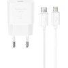 XO 220V 25W, USB-C, Cable Type-C - Lightning, /white/ - L167