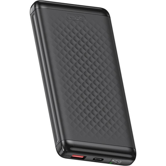 XO Power Bank 10000 mAh, 22.5W, Black - PB308