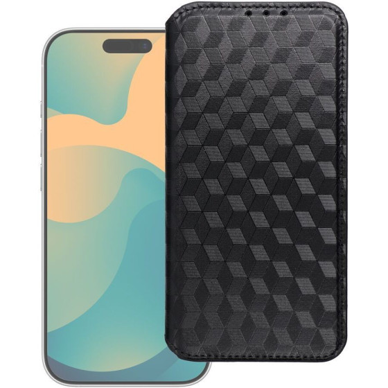 Flip Case For Iphone 17 Pro Max Cubic Book Black OEM