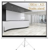 DELI Bracket Projector Screen 100' Whith Tripod White - (E50491)