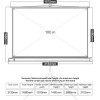 DELI Bracket Projector Screen 100' Whith Tripod White - (E50491)