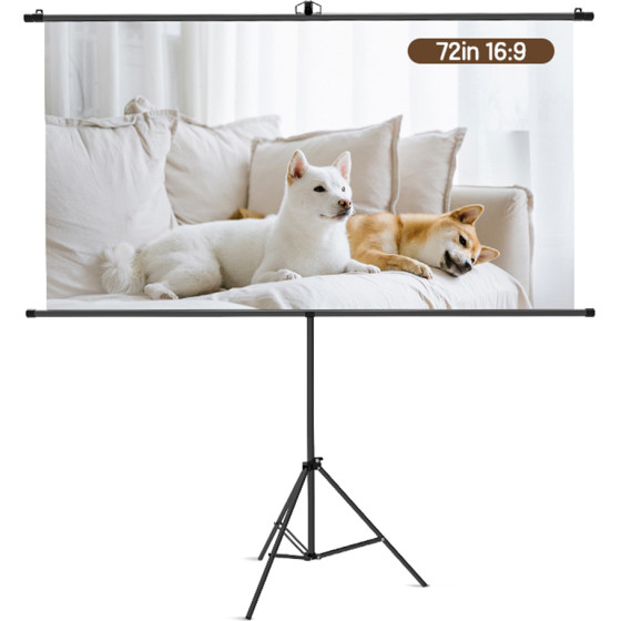 DELI Bracket Projector Screen 72' Black - (ES901)