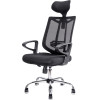 DELI Headrest Mesh Chair Black - (E4511)