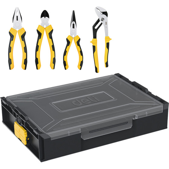 DELI Household Tool Set 4PCs Black - (EDL1204)