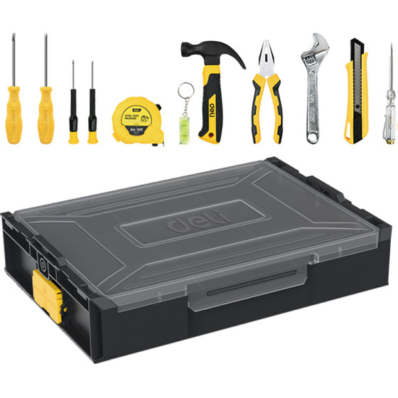 DELI Household Tool Set PP/Carbon Steel 11PCs - (EDL1211)
