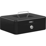 DELI Portable Extra Large Cash Box Black - (ET505)