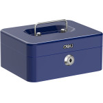 DELI Portable Mini Cash Box Blue - (ET503)