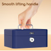 DELI Portable Mini Cash Box Blue - (ET503)