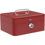 DELI Portable Mini Cash Box Red - (ET501)