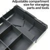DELI Stackable Tool Box 340x260x70MM Black - (EDL1201)