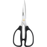 DELI Stainless Steel Scissors 195MM Black - (EDL2613)