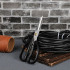DELI Stainless Steel Scissors 195MM Black - (EDL2613)