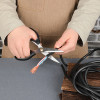 DELI Stainless Steel Scissors 195MM Black - (EDL2613)