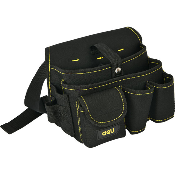 DELI Tool Waist Bag 25x14x22CM Black - (EDL-P5)