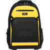 DELI Tools Backpack 17' With Hard Case Yellow Black - (EDL586122)