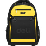 DELI Tools Backpack 17' With Hard Case Yellow Black - (EDL586122)