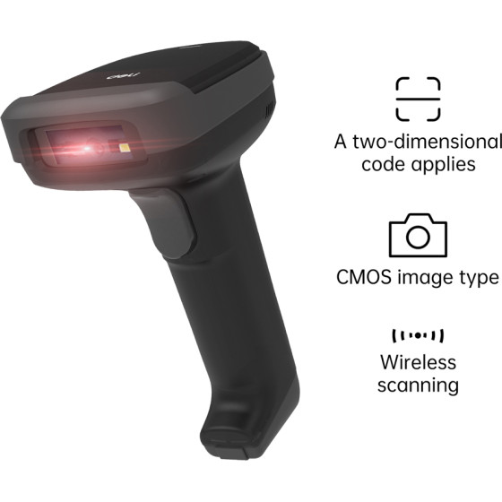 DELI Wireless Scan Gun Black - (ES221)