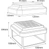 GreenBlue Solar LED Post Light, 100x100mm, Envelope-Shaped Canopy, 3200K, - (GB128 WW)