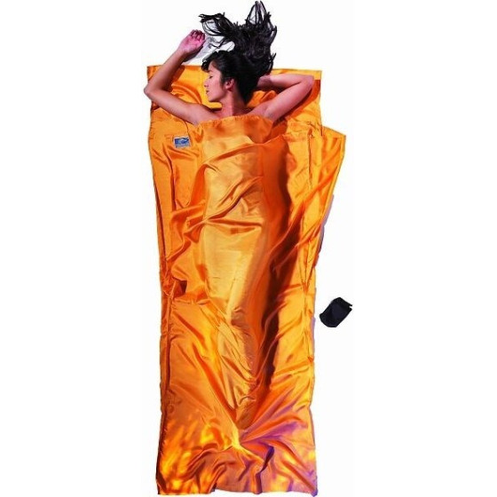 COCOON Travelsheet Silk Sleeping Bag Liner, Sunset Yellow - (ST71)