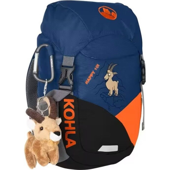 KOHLA Happy 10 L Navy Peony Children's Hiking Backpack - (9010813101871)