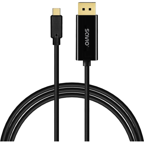 SAVIO Usb Cable 2 m Usb C Black - (CL-207)