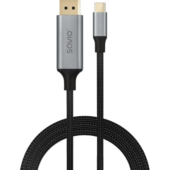 SAVIO Usb Cable Usb 3.2 Gen 1 (3.1 Gen 1) 2 m Usb C Black, Grey - (CL-208)