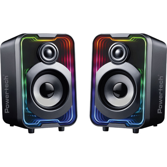 Powertech ����� �� Rgb �������, 2x 5W, Bluetooth & USB/USB-C, ����� - (PT-1575)