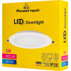 Powertech Led ��������� Downlight 5W, �100x25mm, 4000K, 425lm, ����� - (PT-1558)