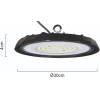 Powertech Led ��������� ������� 100W, 6500K, �30x4cm, IP65, ����� - (PT-1557)